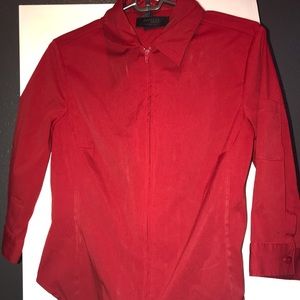 Red Express zipper blouse size 5/6